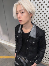 BRUSHED SILVER DENIM JACKET