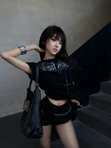GOTHIC SLOGAN T-SHIRT