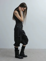 EQUESTRIAN STYLE LOOSE WORK PANTS