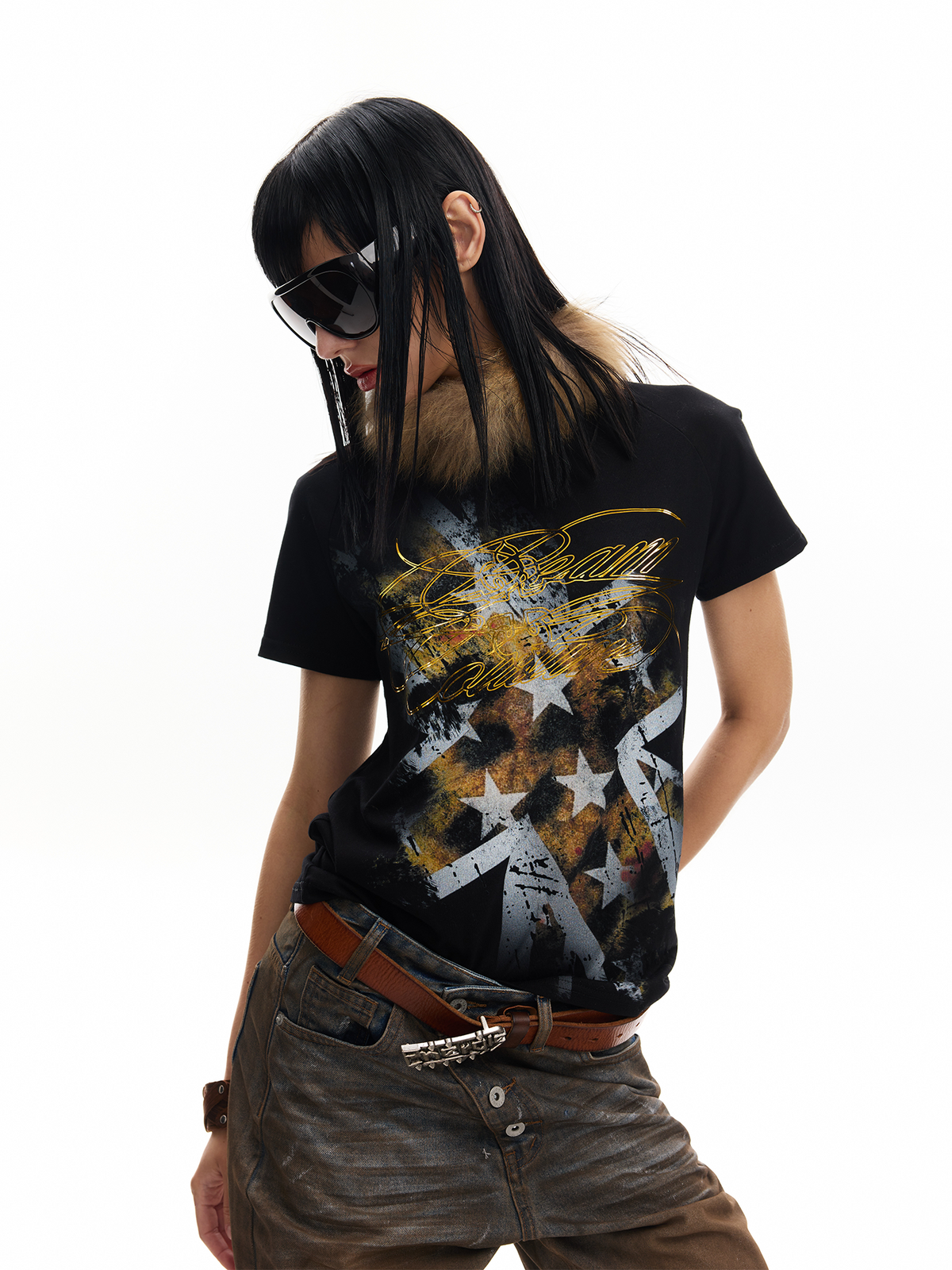 LEOPARD PRINT IRON-ON T-SHIRT