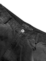 AGED WORK PANTS WITH ZIPPER