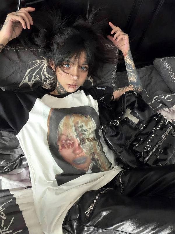 WAVE PORTRAIT PRINT TEE