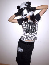 LEOPARD PRINT SEQUIN T-SHIRT
