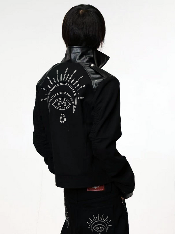 EMBROIDERED WAXED CANVAS JACKET