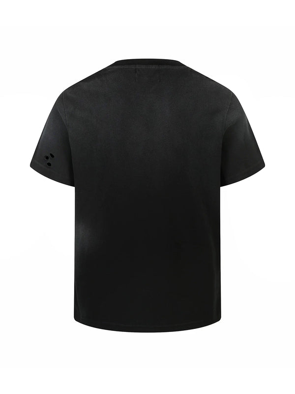 WASHED RUSSIAN DYE DAMAGE TEE