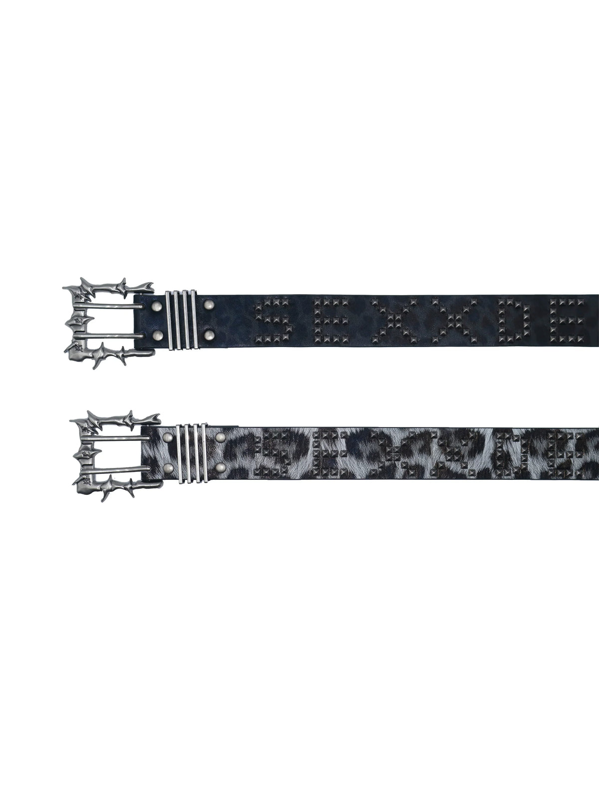 PUNK STUDDED LEOPARD BELT