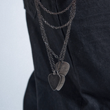 SILVER ROCK COUPLE'S NECKLACE