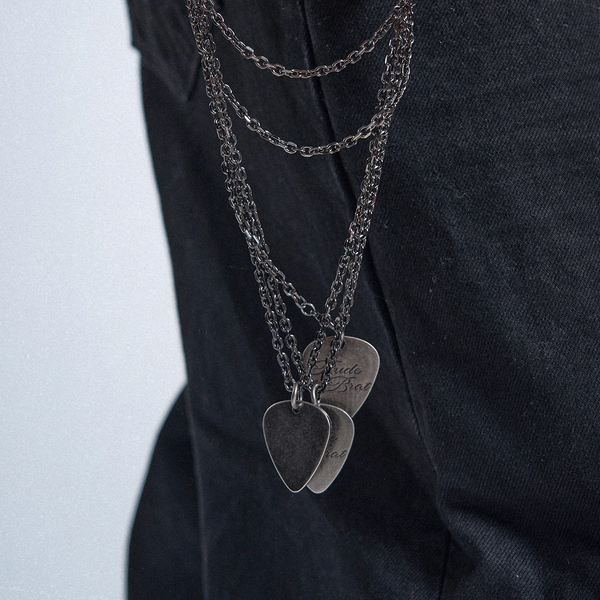 SILVER ROCK COUPLE'S NECKLACE