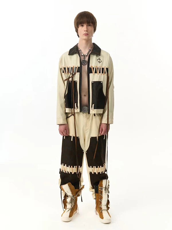 PATCHWORK LUMBERJACK PANTS