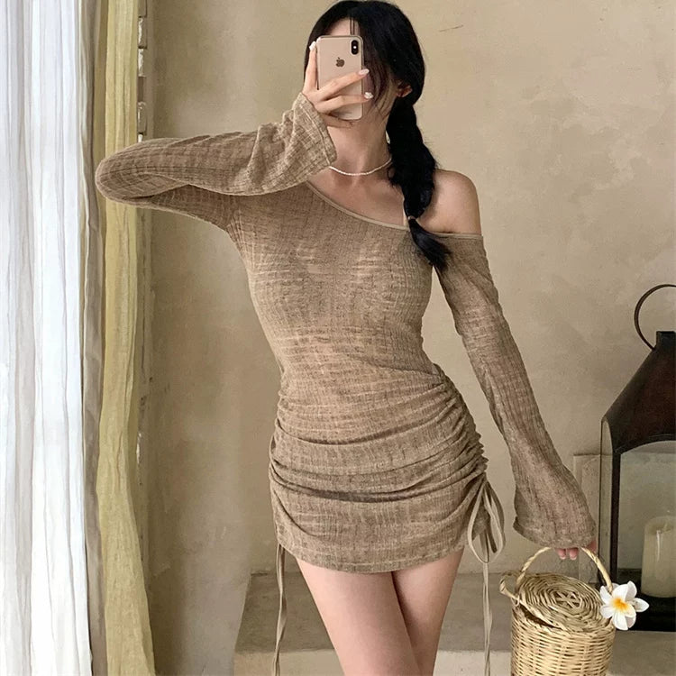 MINIMALIST OFF-SHOULDER SWIMSUIT SET
