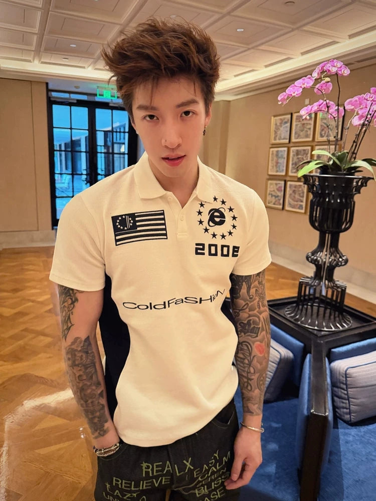 EMBROIDERED STREET POLO SHIRT