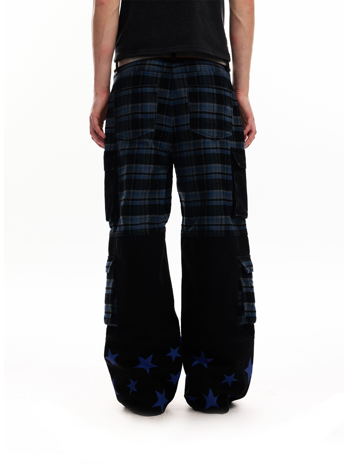PATCHWORK DISTRESSED STREET JEANS