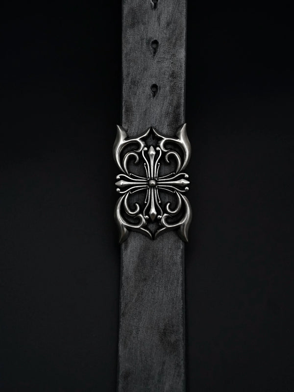 VINTAGE SCULPTED LEATHER BELT
