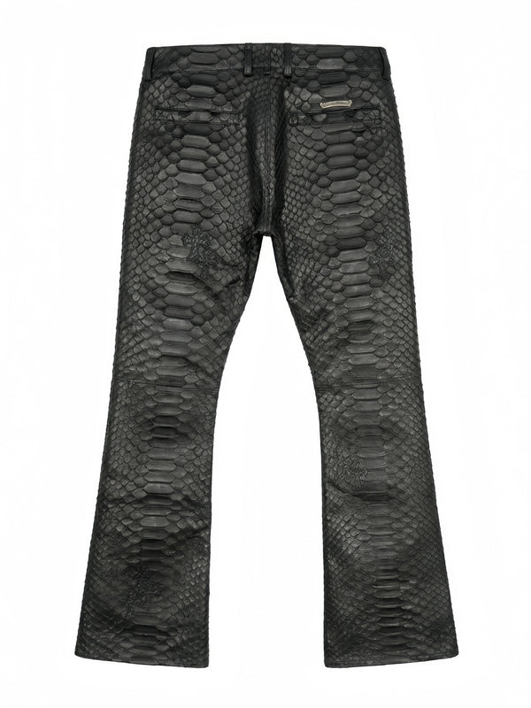 RETRO PYTHON LEATHER PANTS