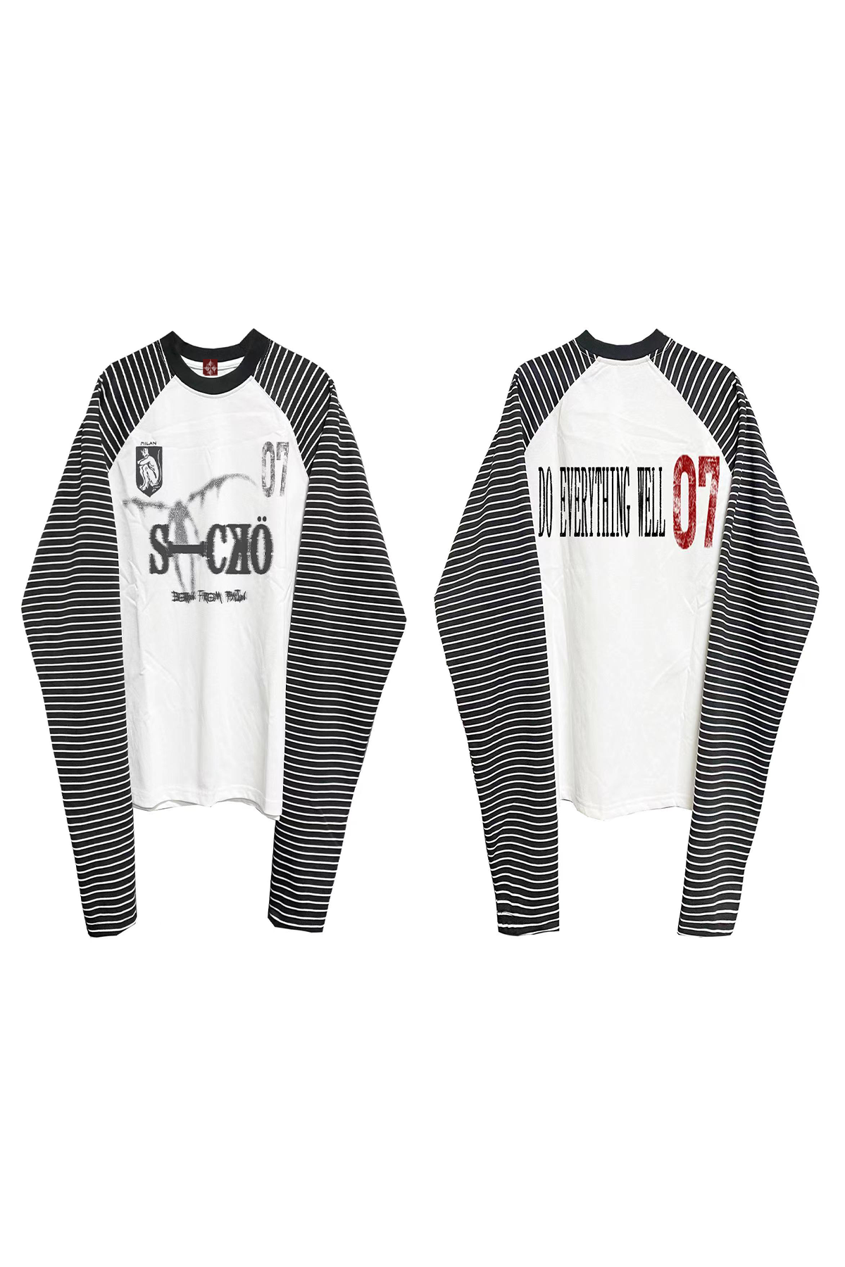 DEATH NOTE STRIPED BOXY TEE