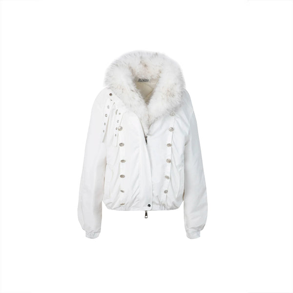 OVERSIZED FUR COLLAR DOWN JACKET