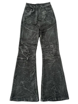 GLITTER COATED MICRO FLARE PANTS