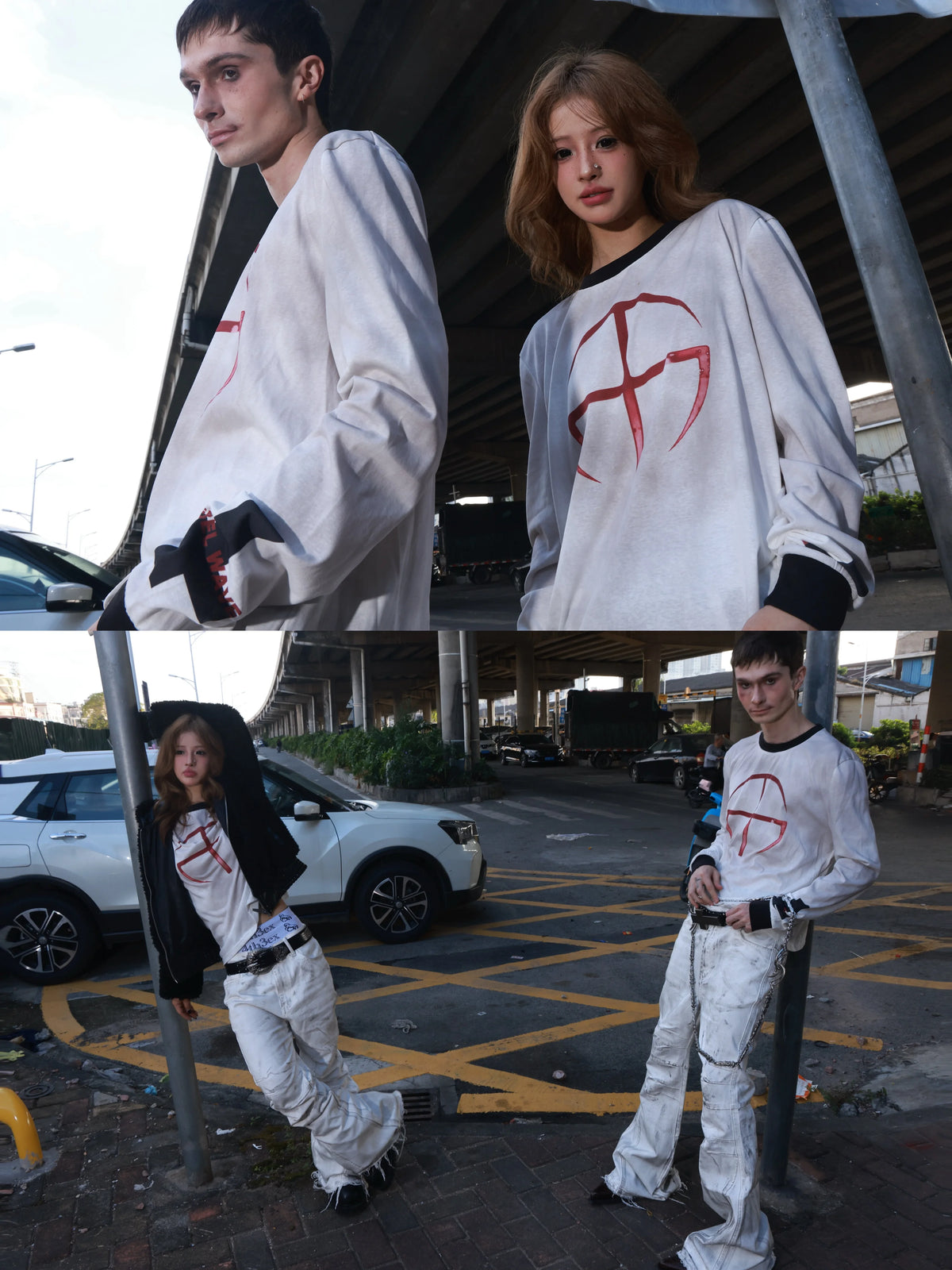 PRINTED SLEEVE LENGTH T-SHIRT