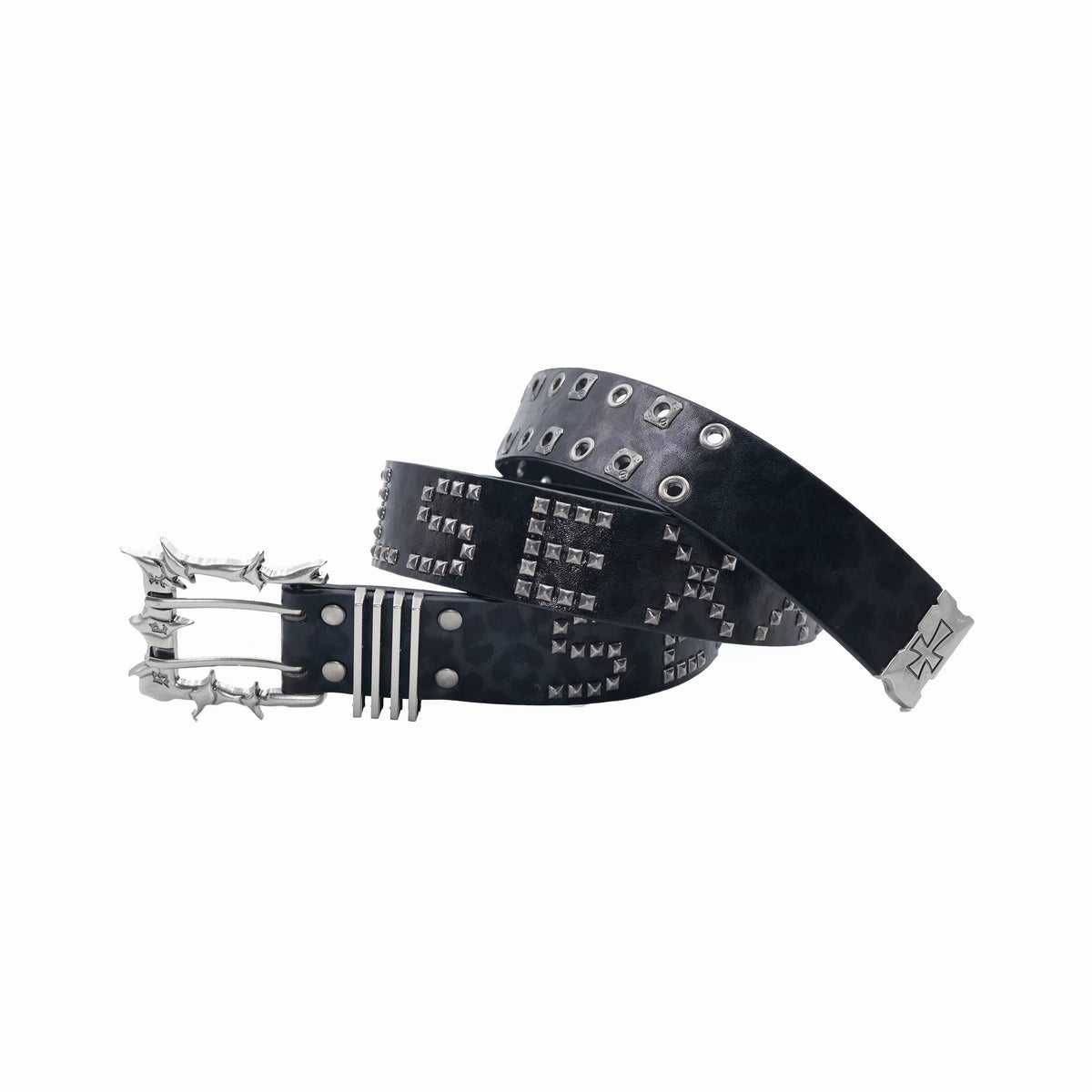 PUNK STUDDED LEOPARD BELT