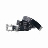 PUNK STUDDED LEOPARD BELT