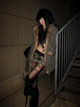 FAUX FUR WINDPROOF JACKET