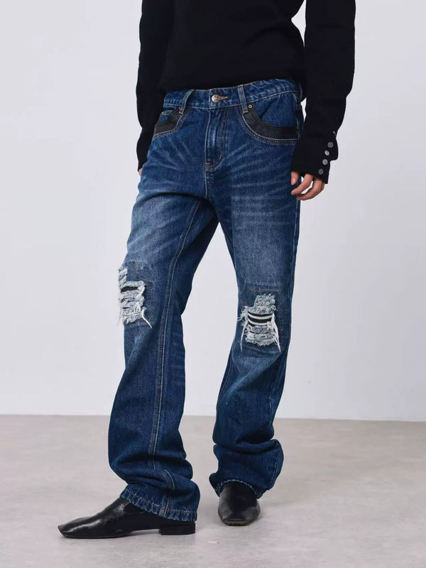 WASHED BLUE SLIM FIT JEANS
