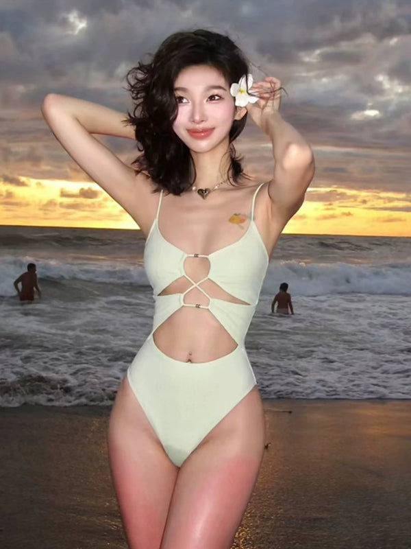LUXURY CUTOUT ONE-PIECE SWIMSUIT