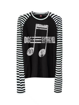 STRIPED LONG SLEEVE TOP