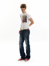 ICE BLUE CRACKLE JEANS