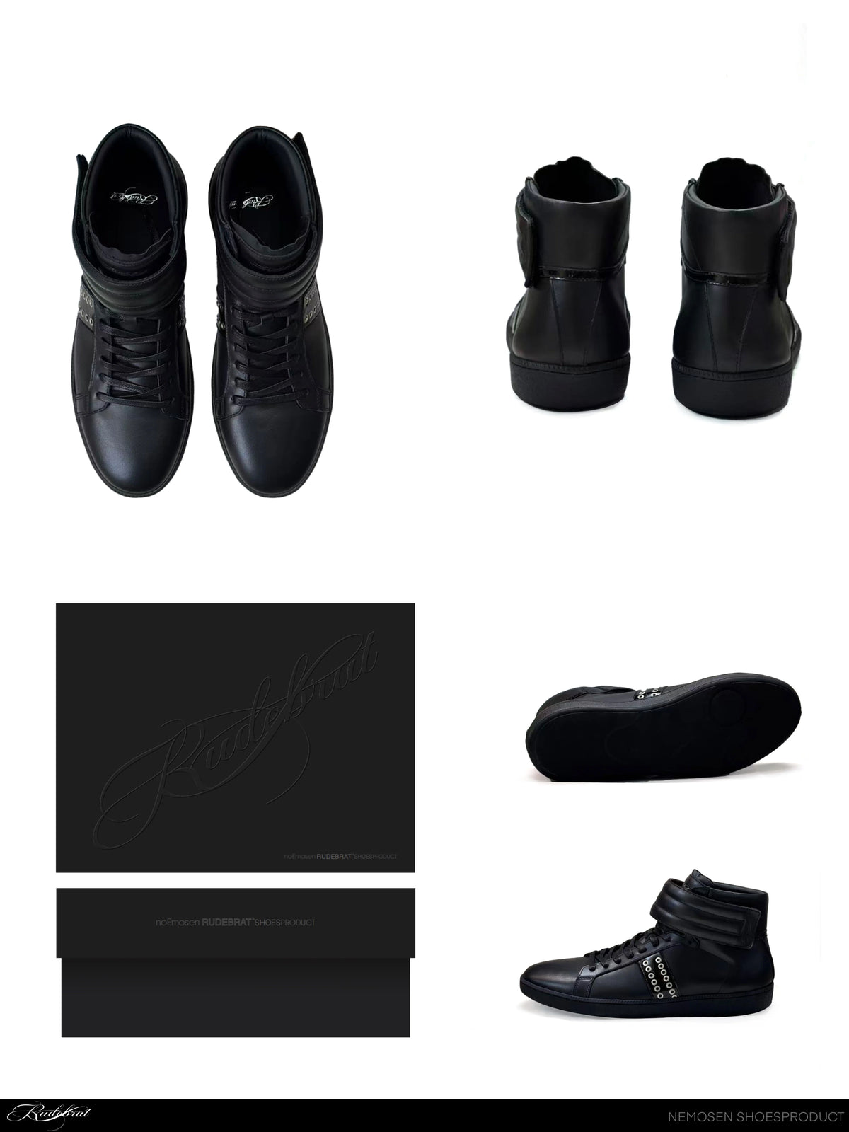 RETRO RIVET HIGH-TOP SNEAKERS