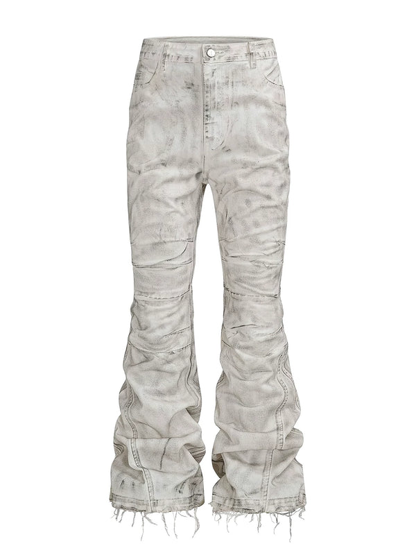 WRECKING WHITE WAX PANTS