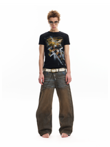 LEOPARD PRINT IRON-ON T-SHIRT