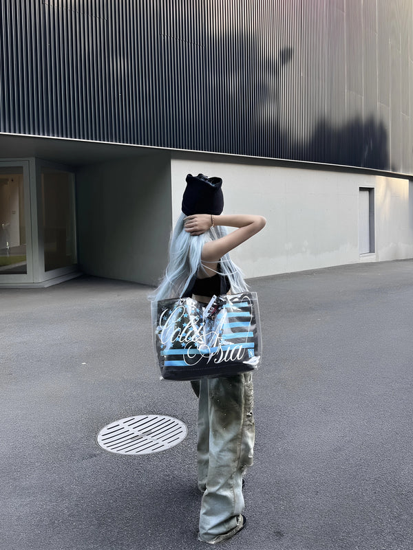 SKULL STAR FLAG TOTE BAG