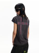 POLKA DOT SNAPBACK TEE