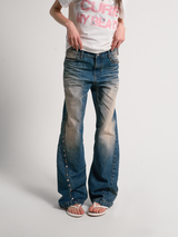GHOST CLAW WASHED BLUE JEANS
