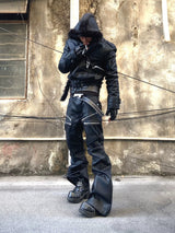 DARK PUNK SLIM FIT LEATHER PANTS