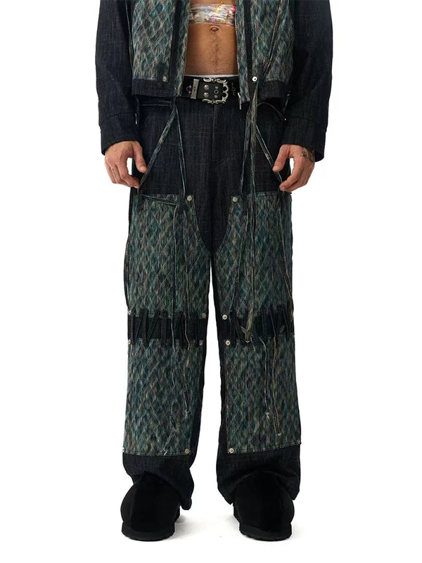 PATCHWORK LUMBERJACK PANTS