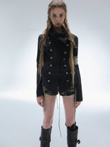 RETRO HIGH COLLAR COTTON JACKET