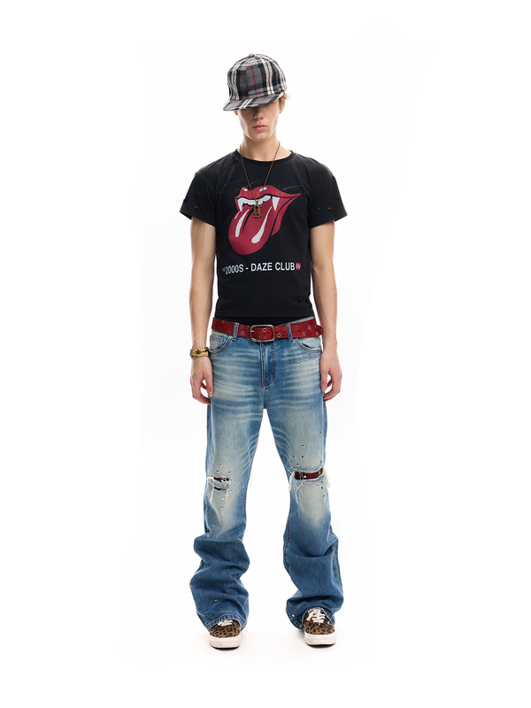 VAMPIRE ROCK DISTRESSED TEE