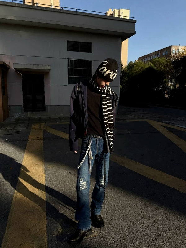 PREMIUM STRIPE KNIT SCARF