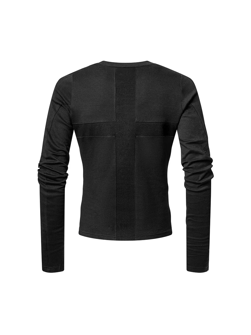 ELASTIC DARK STYLE LONG SLEEVE TEE