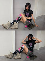 LEOPARD LOVE HEART TEE