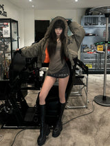 PENTAGRAM HOODED BOMBER JACKET