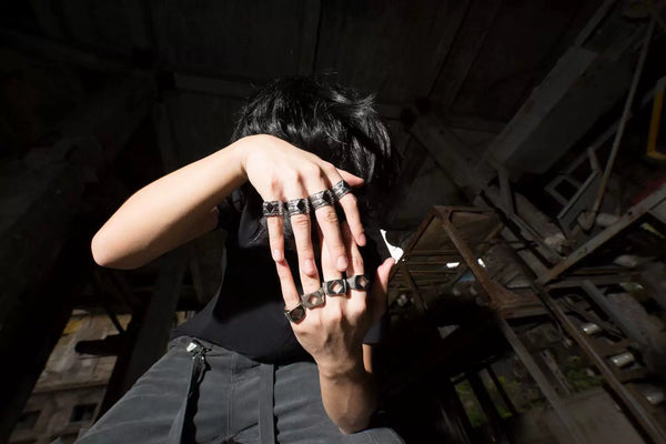 STRIPED DIAMOND IMPRISON RING