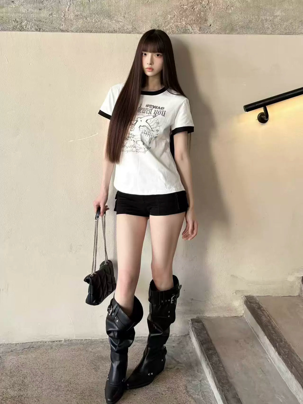 ANGEL OF LOVE SPLICED TEE