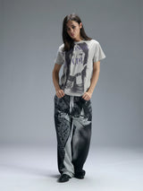 REBEL LETTERED STREETWEAR T-SHIRT