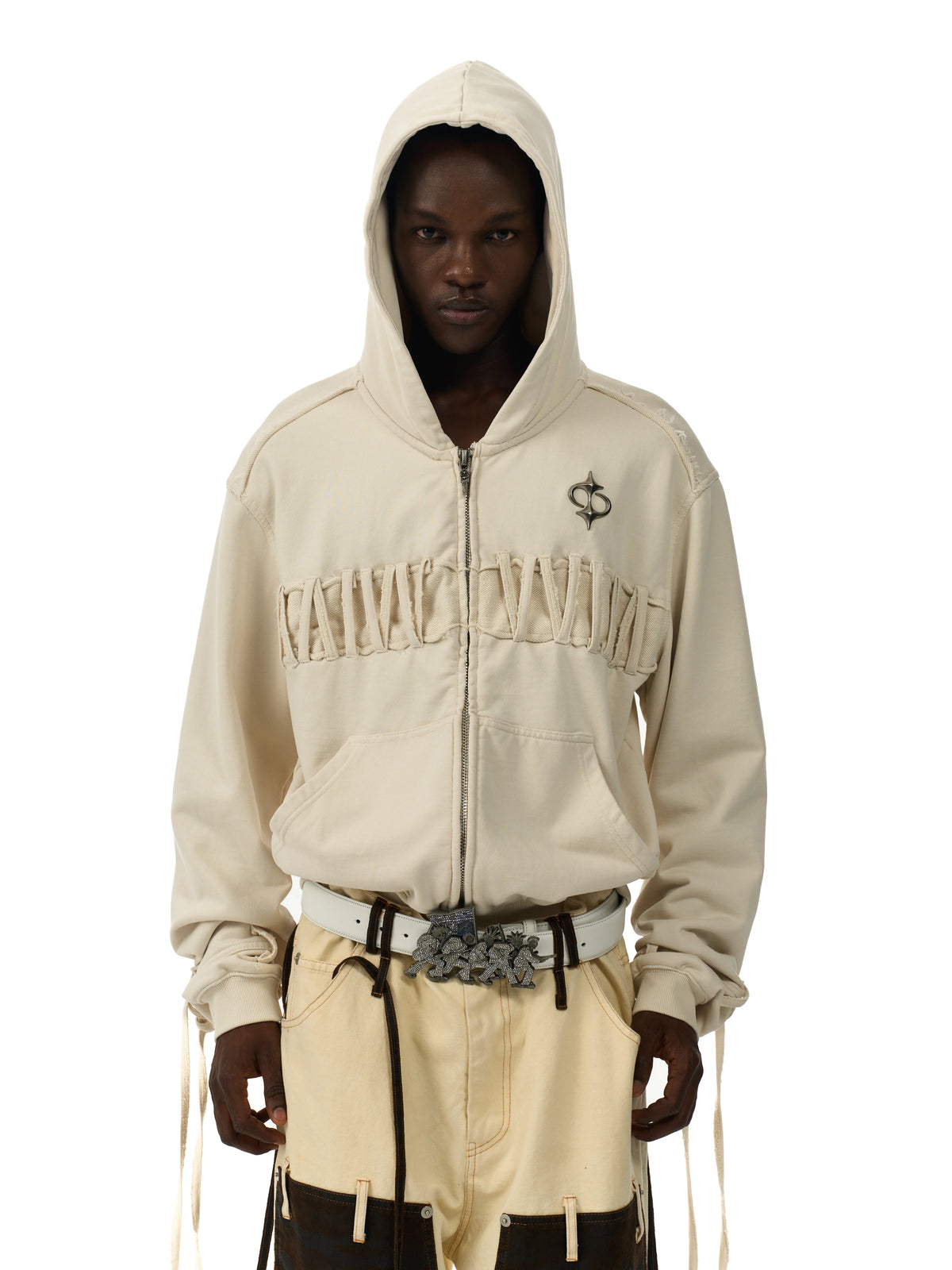 MULTI-STRIPE ZIPPER SWEATSHIRT JACKET