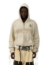 MULTI-STRIPE ZIPPER SWEATSHIRT JACKET