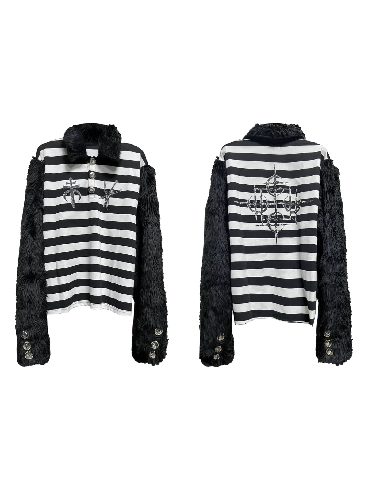 PUNK STRIPED POLO SHIRT