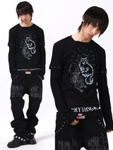 METAL EMBELLISHED STRETCH TEE
